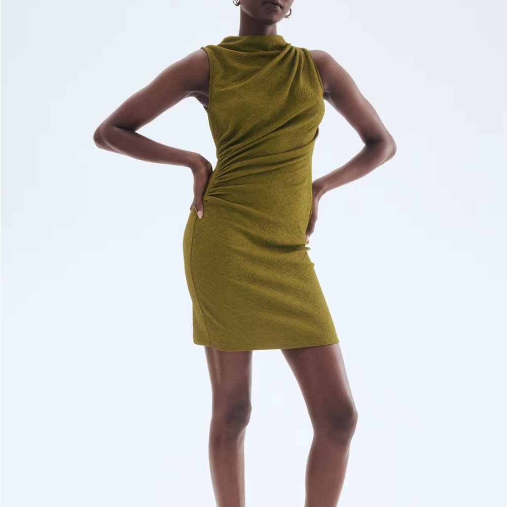 Olive green dress
